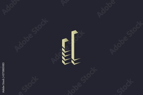 Luxury Gold Building Real Estate Logo