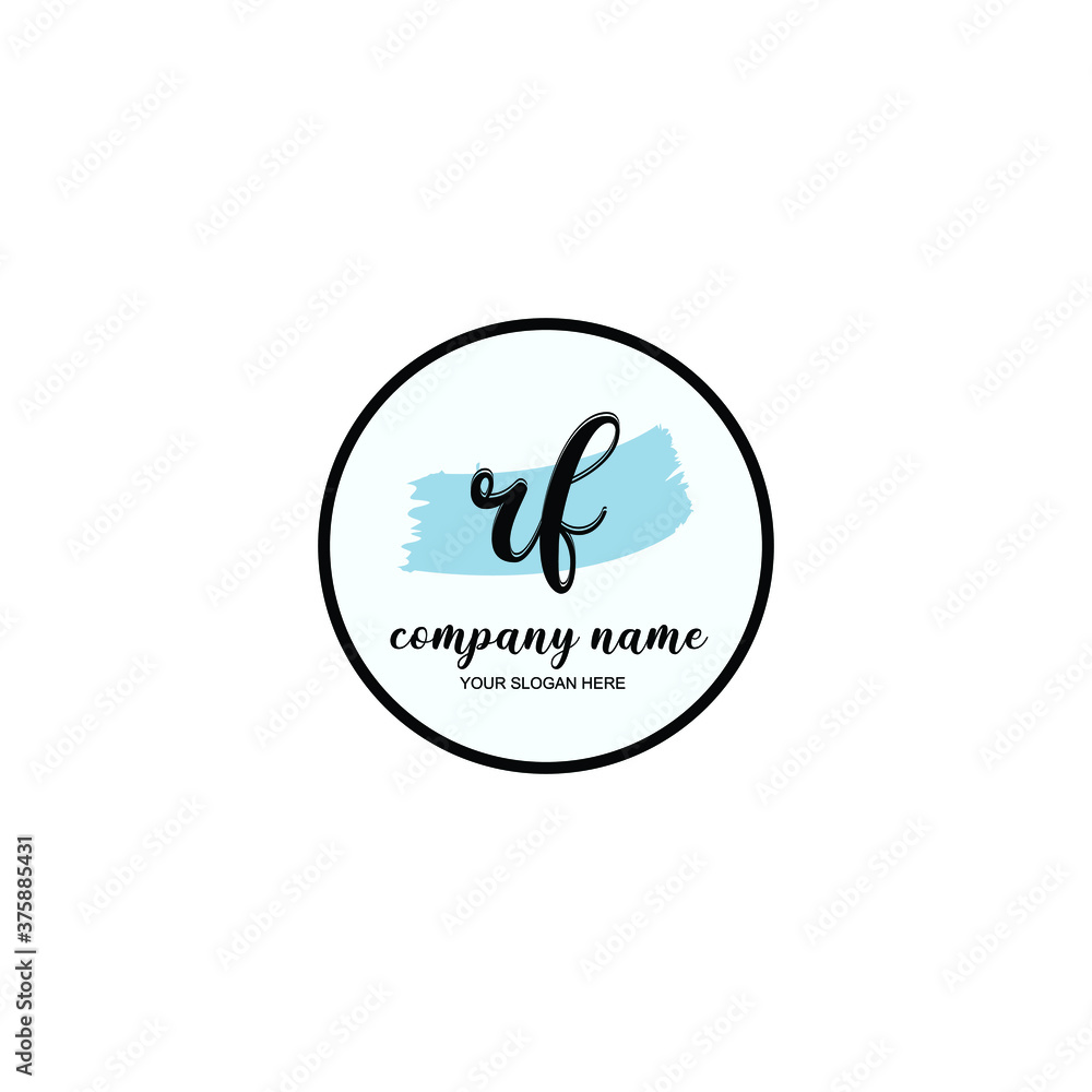 RF Initial handwriting logo template vector
RF Initial handwriting logo template vector