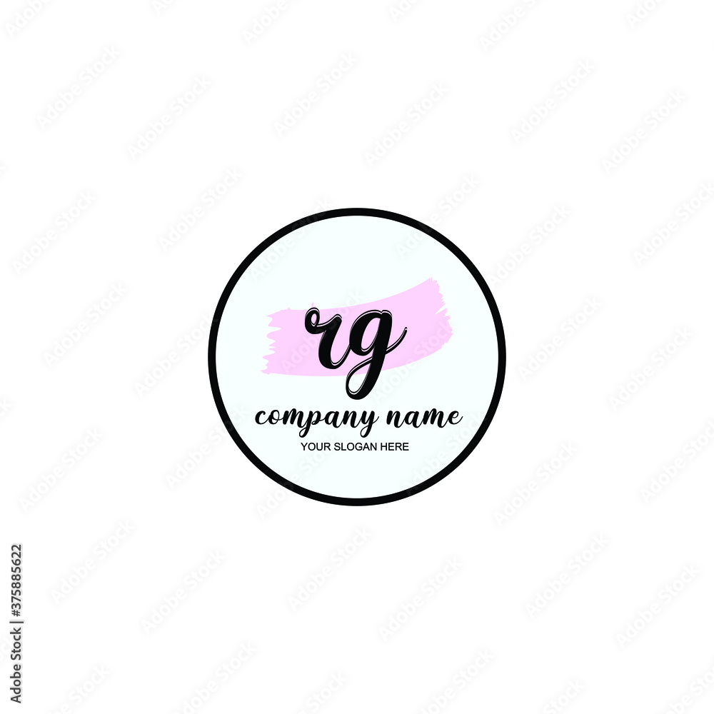 RG Initial handwriting logo template vector
RG Initial handwriting logo template vector