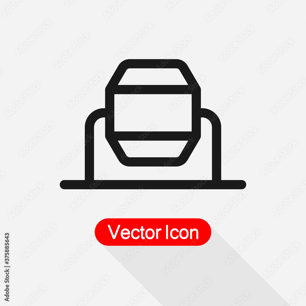 Concrete Mixer Icon Vector Illustration Eps10 Concrete Mixer Icon Vector Illustration Eps10