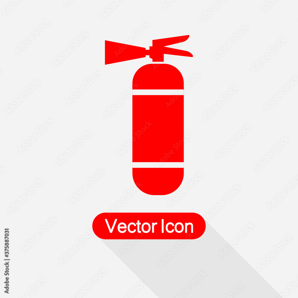 Obraz premium Fire Extinguisher Icon Vector Illustration Eps10