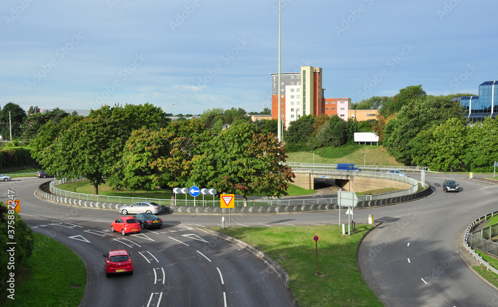 Road Junction and Roundabout, Stevenage, Hertfordshire