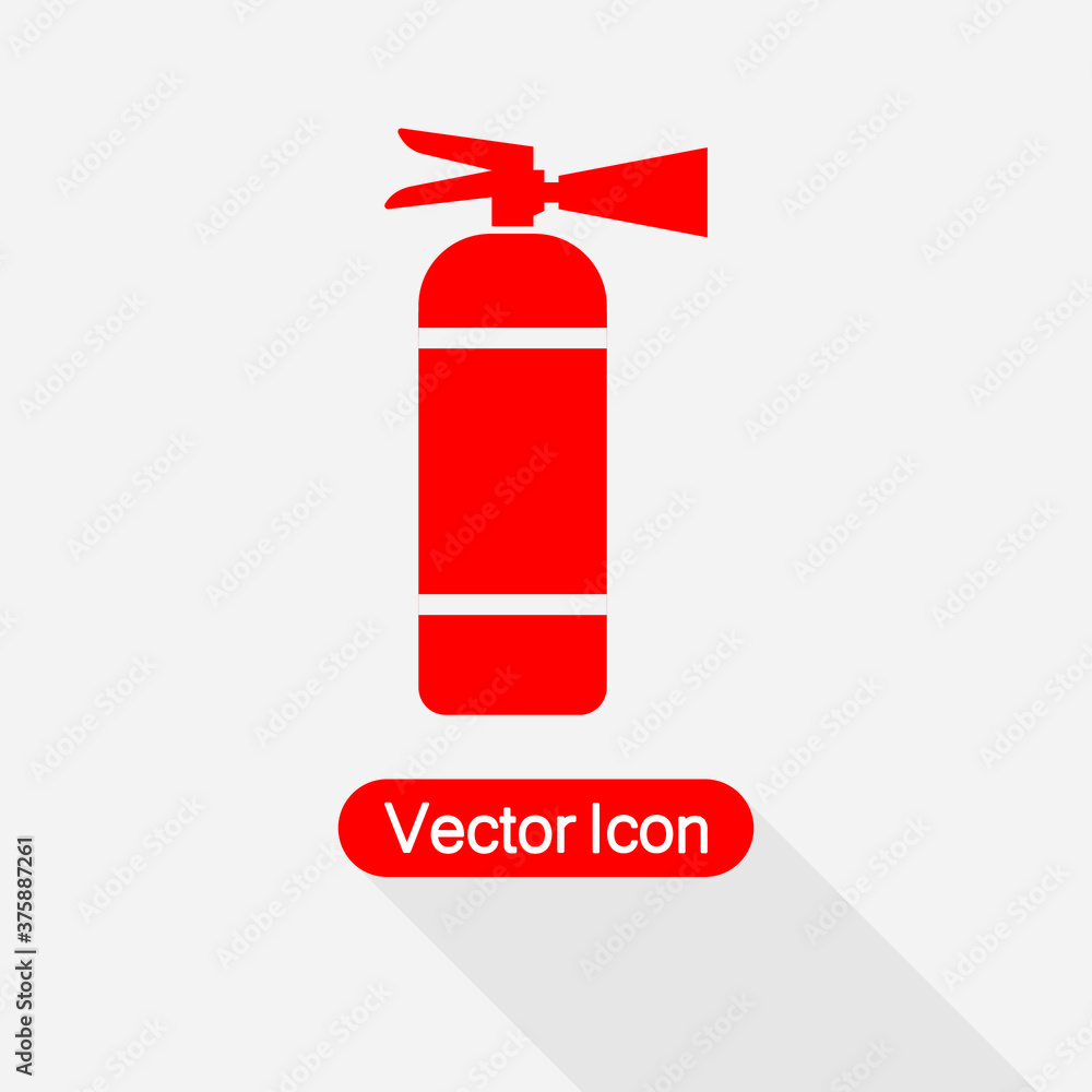 Obraz premium Fire Extinguisher Icon Vector Illustration Eps10