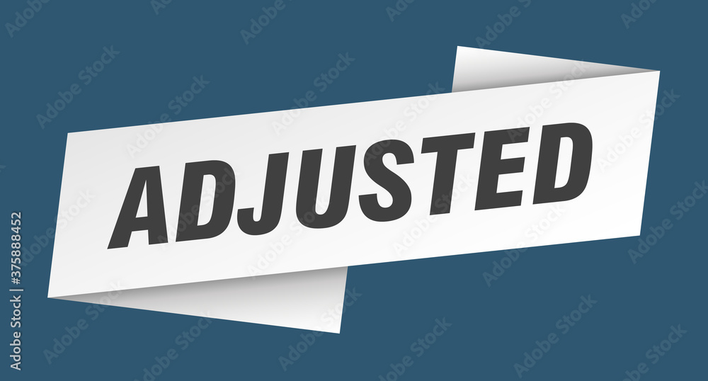 adjusted banner template. ribbon label sign. sticker adjusted banner template. ribbon label sign. sticker