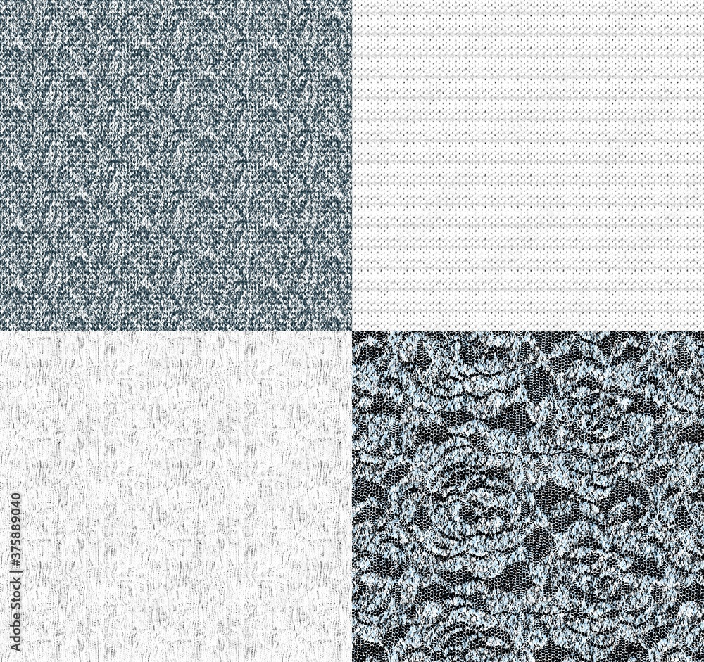 Fototapeta premium Realistic fabric texture in gray tones . Background template for banners, postcards, Wallpaper, and textile canvas. Fashionable concept.