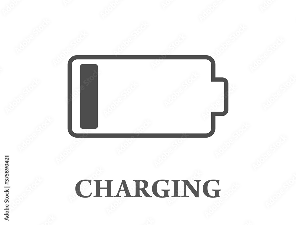 The battery is not on the charger The battery is not on the charger