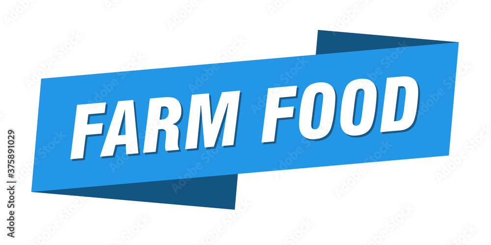 farm food banner template. ribbon label sign. sticker farm food banner template. ribbon label sign. sticker