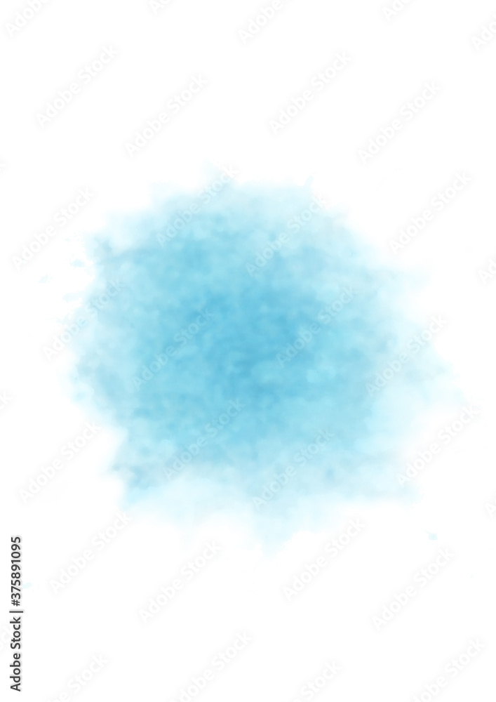 Spreading  abstract blue watercolor background