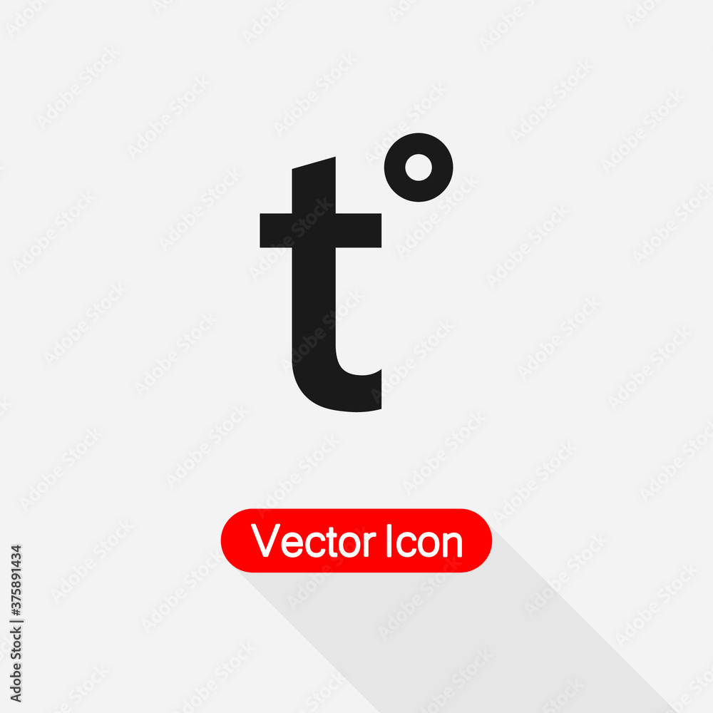 Fototapeta premium Temperature Icon Vector Illustration Eps 10