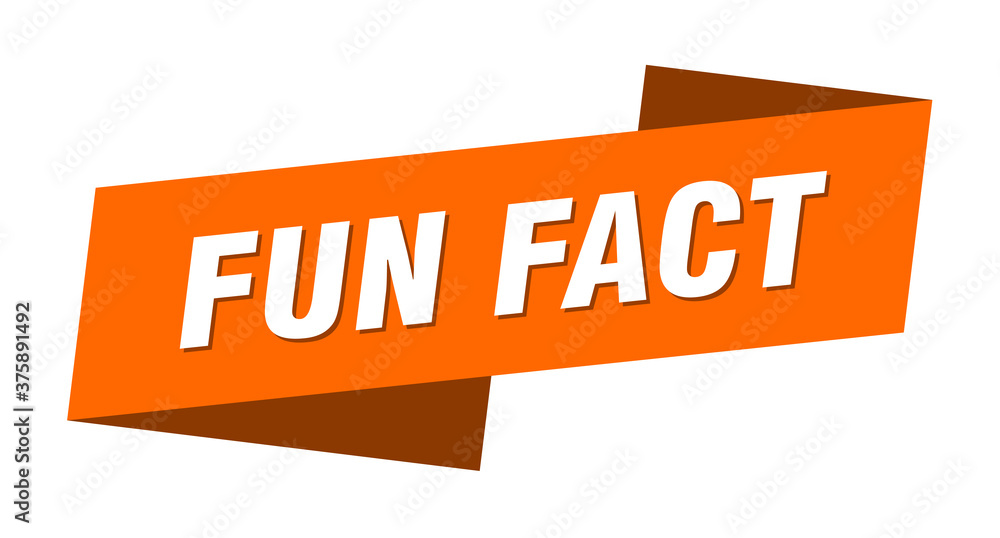 fun fact banner template. ribbon label sign. sticker fun fact banner template. ribbon label sign. sticker