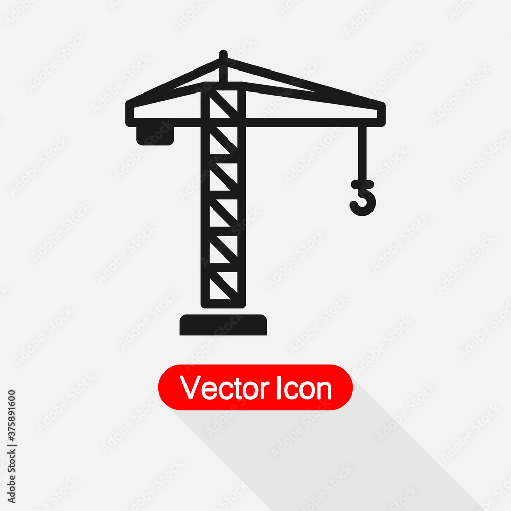 Tower Crane Icon Vector Illustration Eps 10 Tower Crane Icon Vector Illustration Eps 10