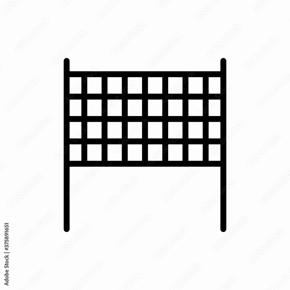 Outline volleyball net icon.Volleyball net vector illustration. Symbol for web and mobile Outline volleyball net icon.Volleyball net vector illustration. Symbol for web and mobile