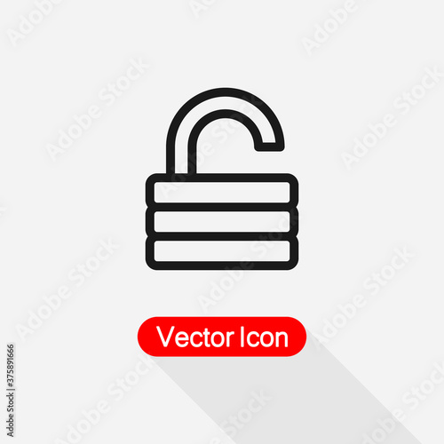 UnLock Icon Vector Illustration Eps10