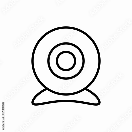 Outline web camera icon.Web camera vector illustration. Symbol for web and mobile