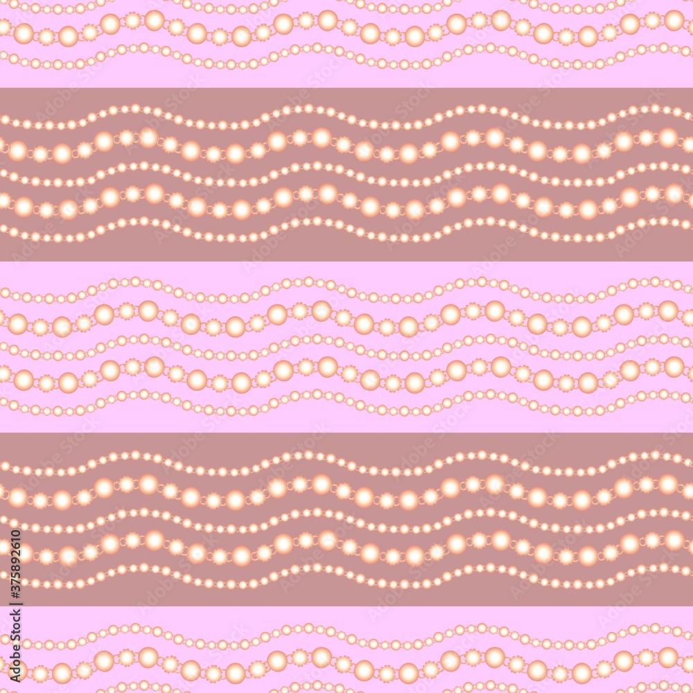 seamless pink pattern. necklaces, beads. seamless pink pattern. necklaces, beads.