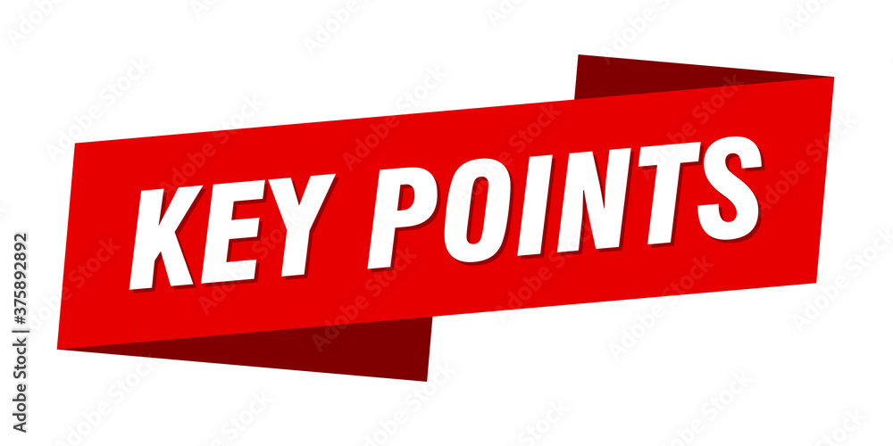 key points banner template. ribbon label sign. sticker key points banner template. ribbon label sign. sticker