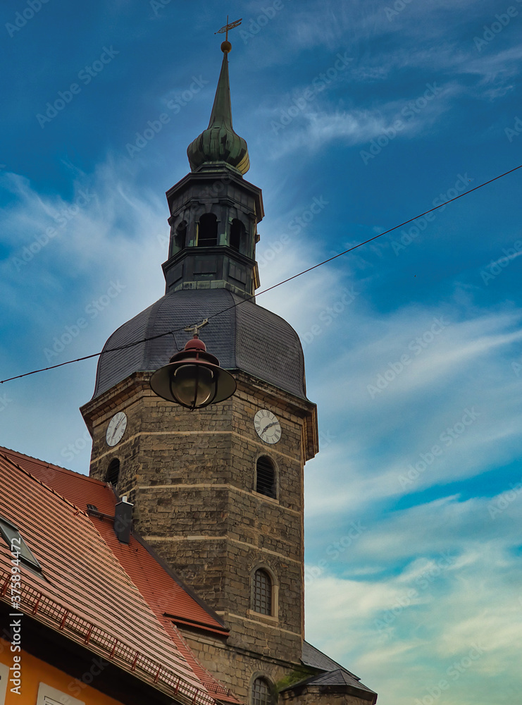 Obraz premium BAD SCHANDAU, NIEMCY – MIASTO-UZDROWISKO BALNEOLOGICZNE 