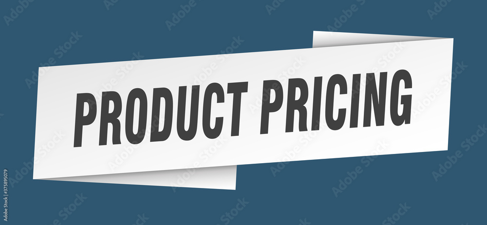 product pricing banner template. ribbon label sign. sticker