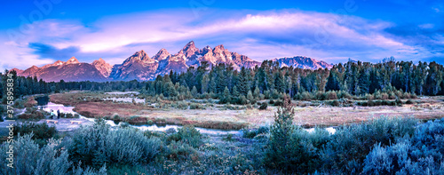 grand teton national park in wyoming early morning photo
