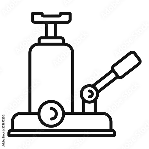 Jack-screw icon. Outline jack-screw vector icon for web design isolated on white background