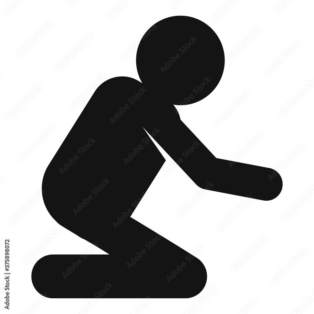 Stress icon. Simple illustration of stress vector icon for web design isolated on white background Stress icon. Simple illustration of stress vector icon for web design isolated on white background
