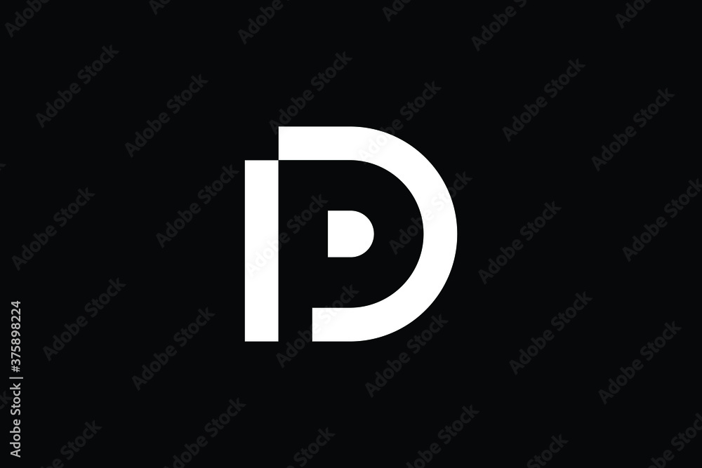 Minimal Innovative Initial DP logo and PD logo. Letter DP PD creative elegant Monogram. Premium Business logo icon. White color on black background Minimal Innovative Initial DP logo and PD logo. Letter DP PD creative elegant Monogram. Premium Business logo icon. White color on black background