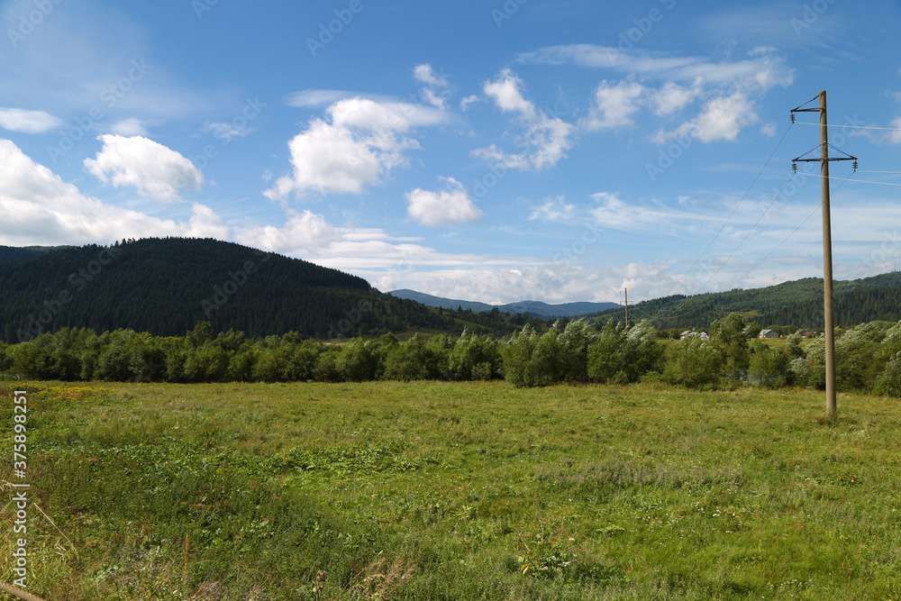 Fototapeta premium The beautiful summer mountain landscape