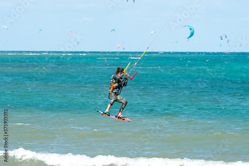 kite surfing in the sea © mario