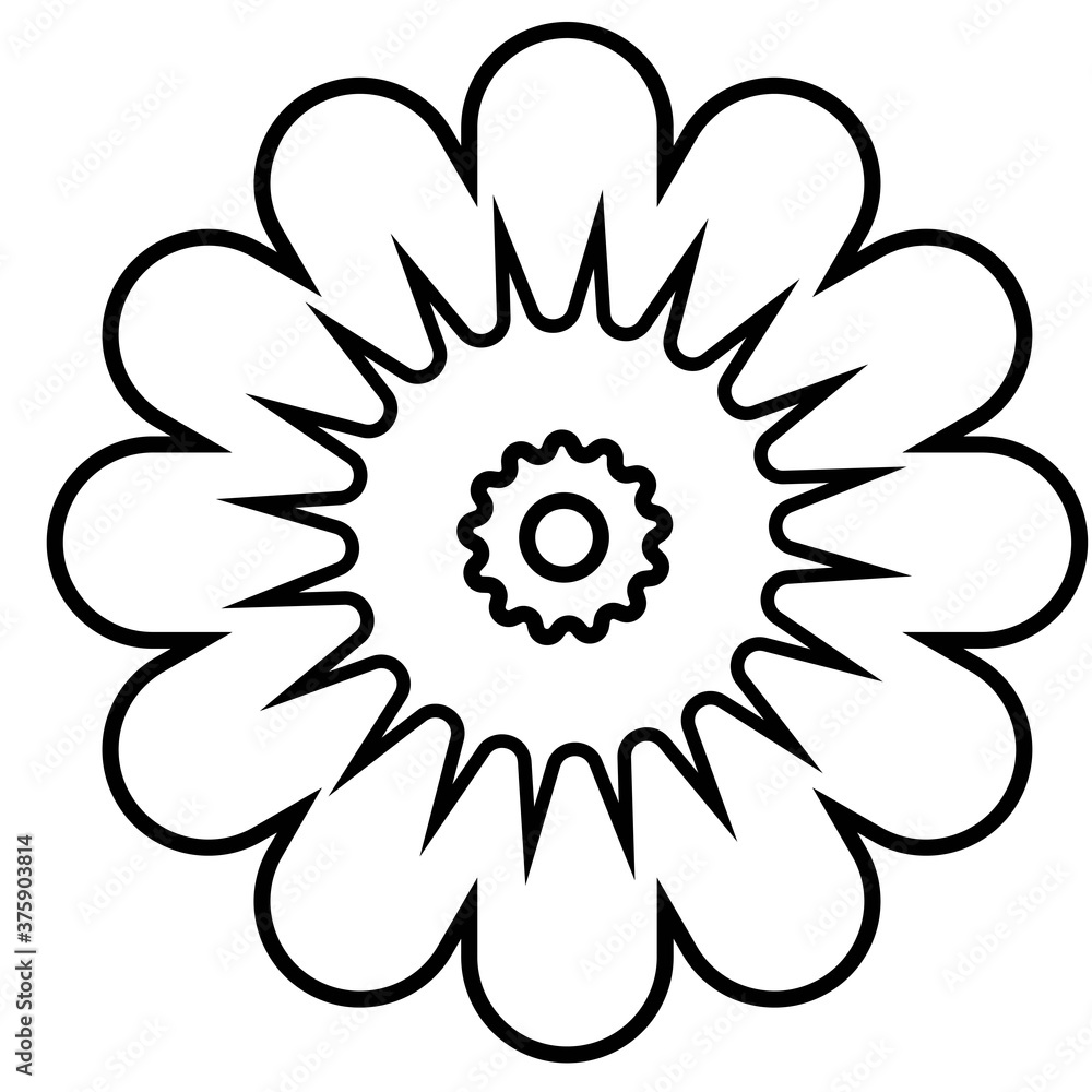 Flower icon collection - vector illustration