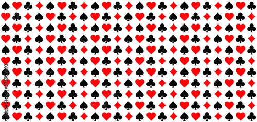 Cards game spades Queen King Heart Ace Poker player card game symbols Spade jack Oneline line pattern Vector bridge icons Funny gambling play suit black blackjack  Casino club gaming playing suits