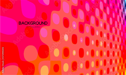 Colorful abstract background with dot pattern composition. For use in all types of design work. Vector illustration.