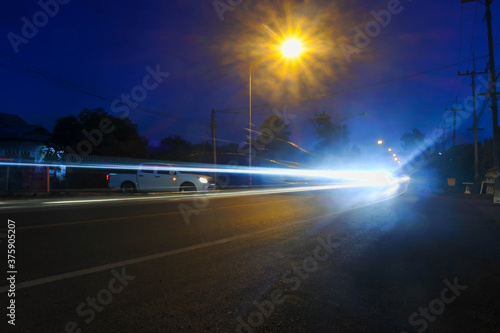 night traffic at night