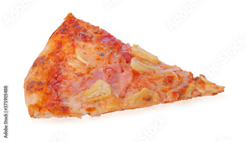 Hawaiian Pizza isolated on a white background.