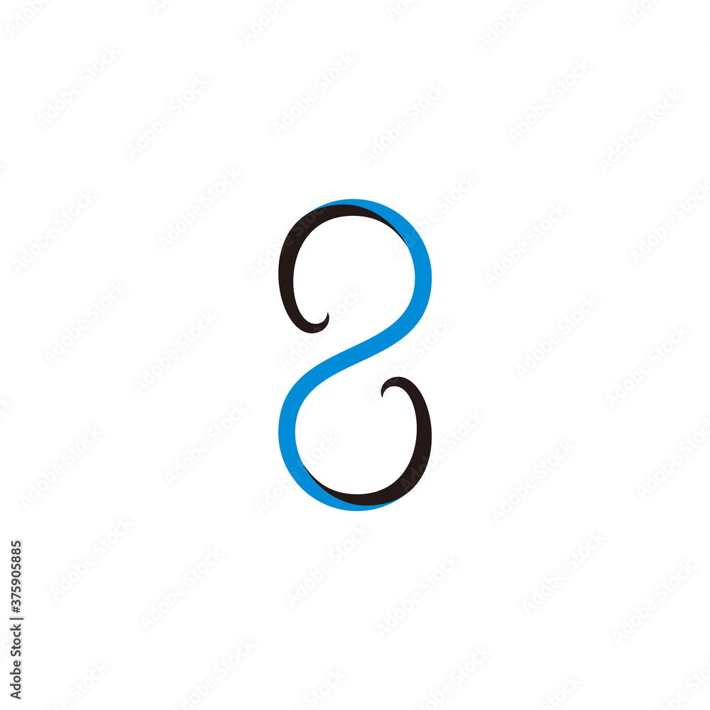 number 2 3d infinity ribbon design colorful logo vector number 2 3d infinity ribbon design colorful logo vector