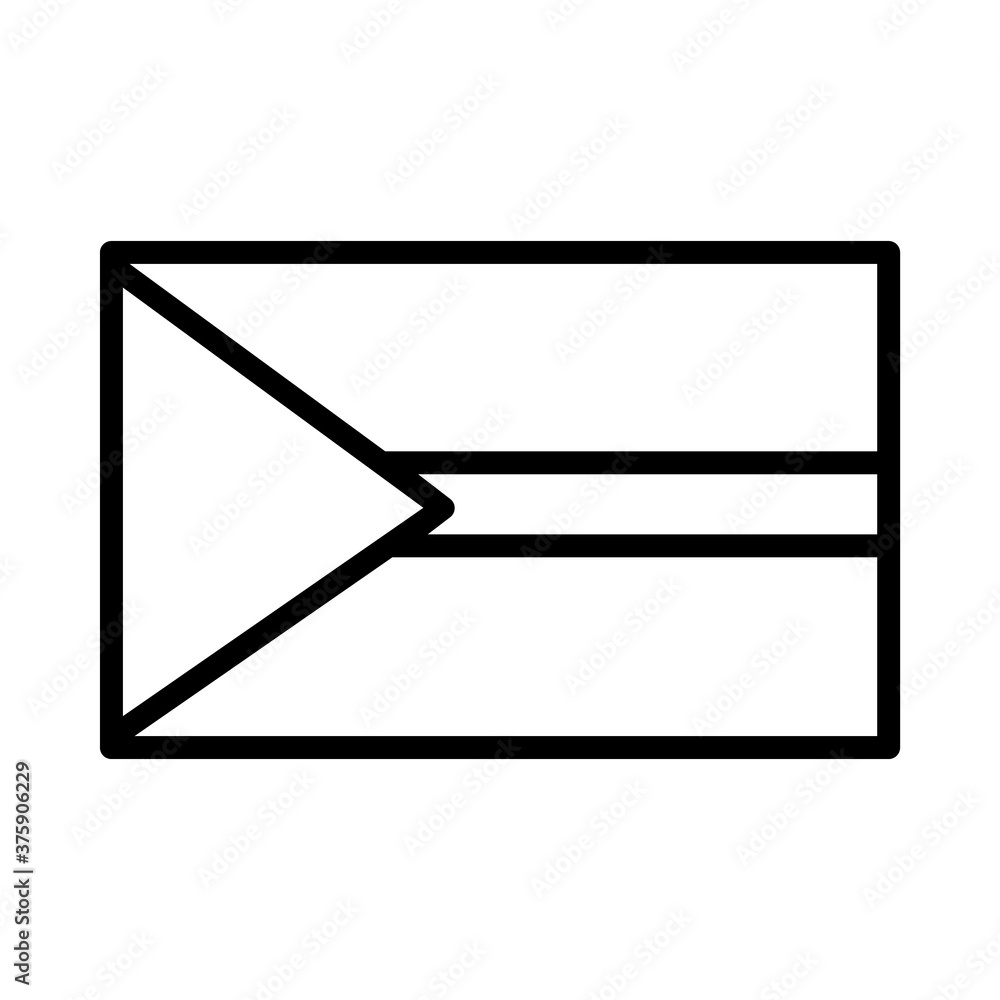 sexual orientation concept, demisexual flag icon, line style sexual orientation concept, demisexual flag icon, line style