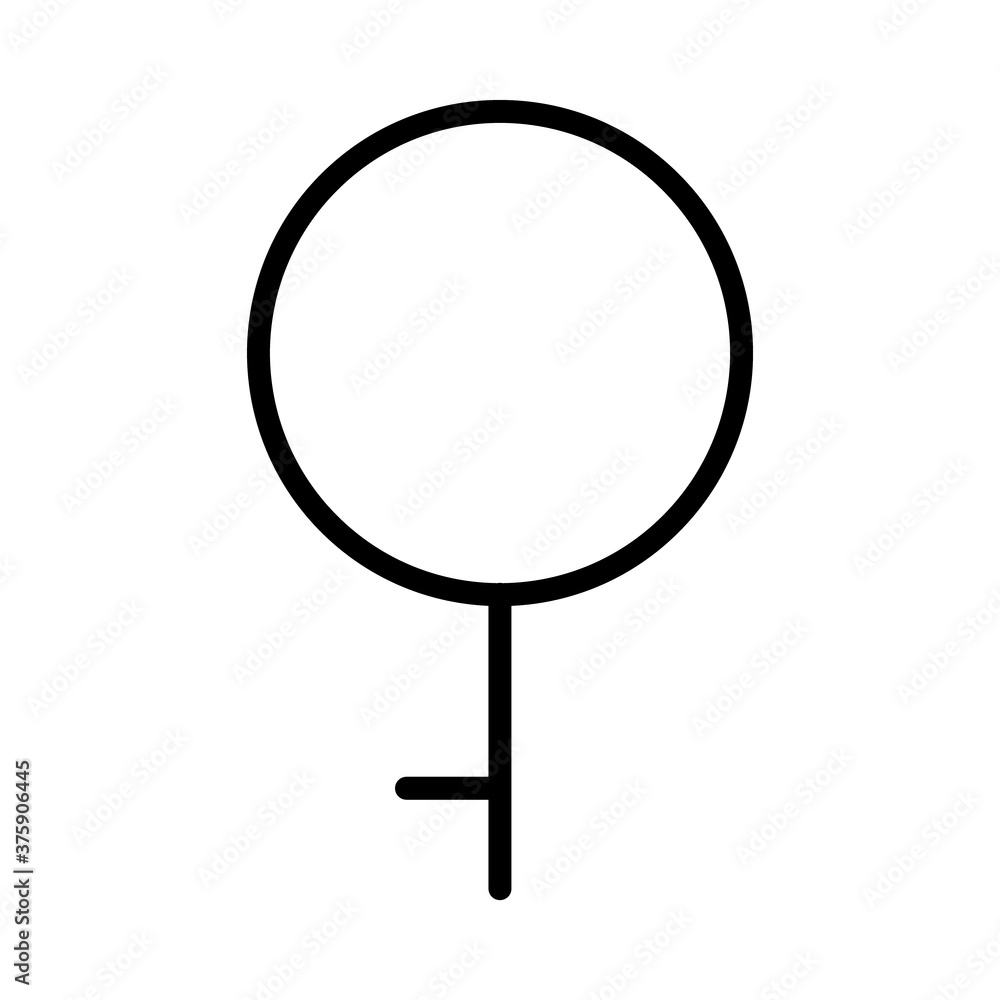 sexual orientation concept, demigirl symbol icon, line style sexual orientation concept, demigirl symbol icon, line style