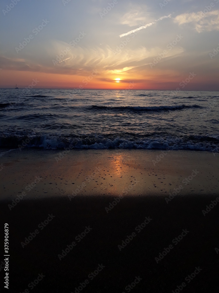 Fototapeta premium sunset on the beach