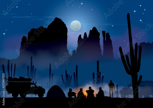 Bivouac au Mexique
