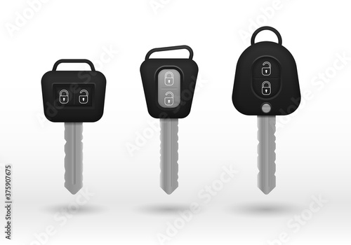 Realistic car keys. 