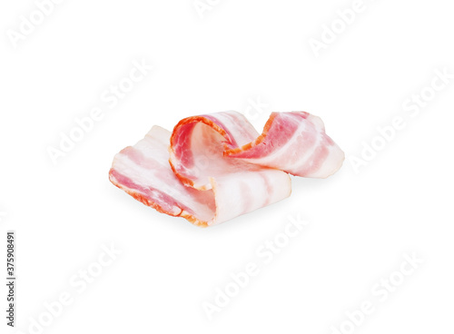  bacon isolated on white background