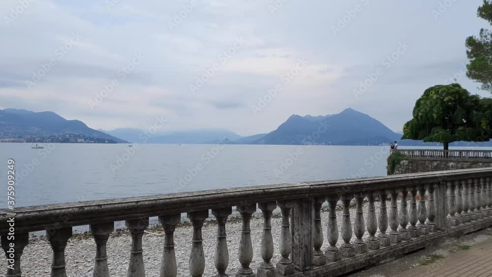 panoramic view of the lake maggiore located in Piedmont panoramic view of the lake maggiore located in Piedmont