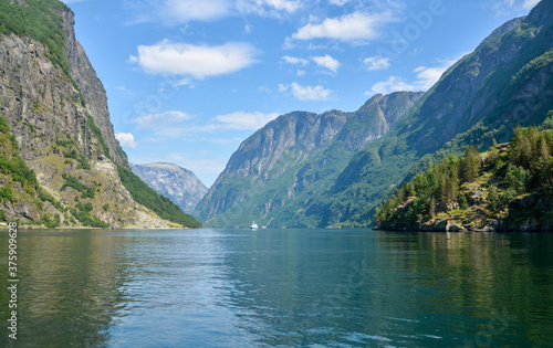 Beautiful view on the Sognefjord near Gudvangen in the western part of Norway © Dmytro