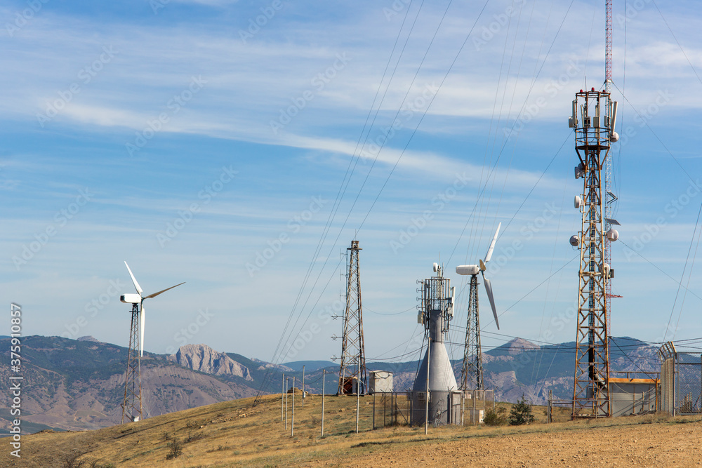 Wind generators and related energy infrastructure. Crimea. Wind generators and related energy infrastructure. Crimea.
