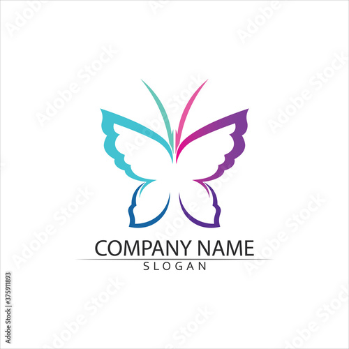 Beauty Butterfly icon design animal vector logo © anggasaputro08