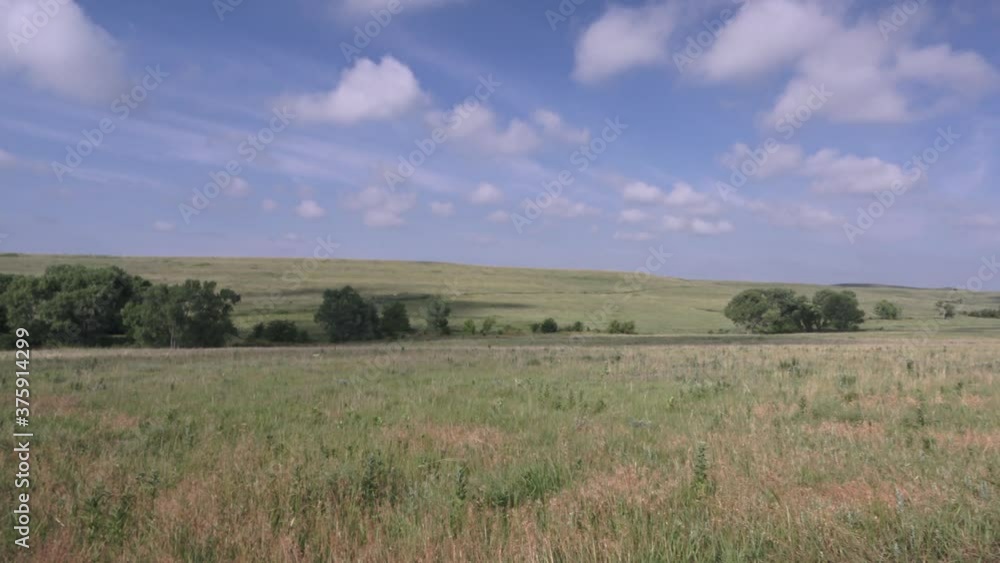prairie ranch landscape with blue sky and clouds prairie ranch landscape with blue sky and clouds