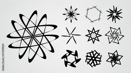 simple and minimalist logo set
