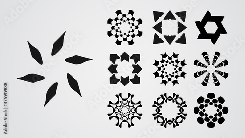 simple and minimalist logo set