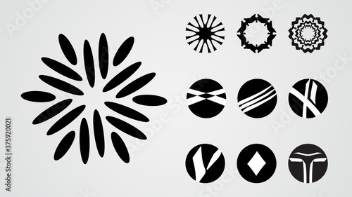 simple and minimalist logo set
