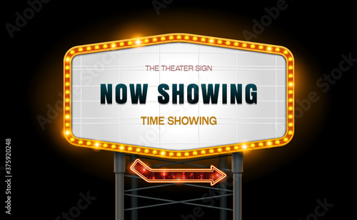 light sign billboard cinema theater