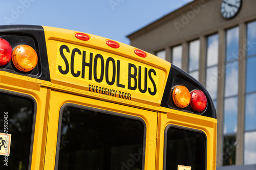 school bus lettering, school bus sign.